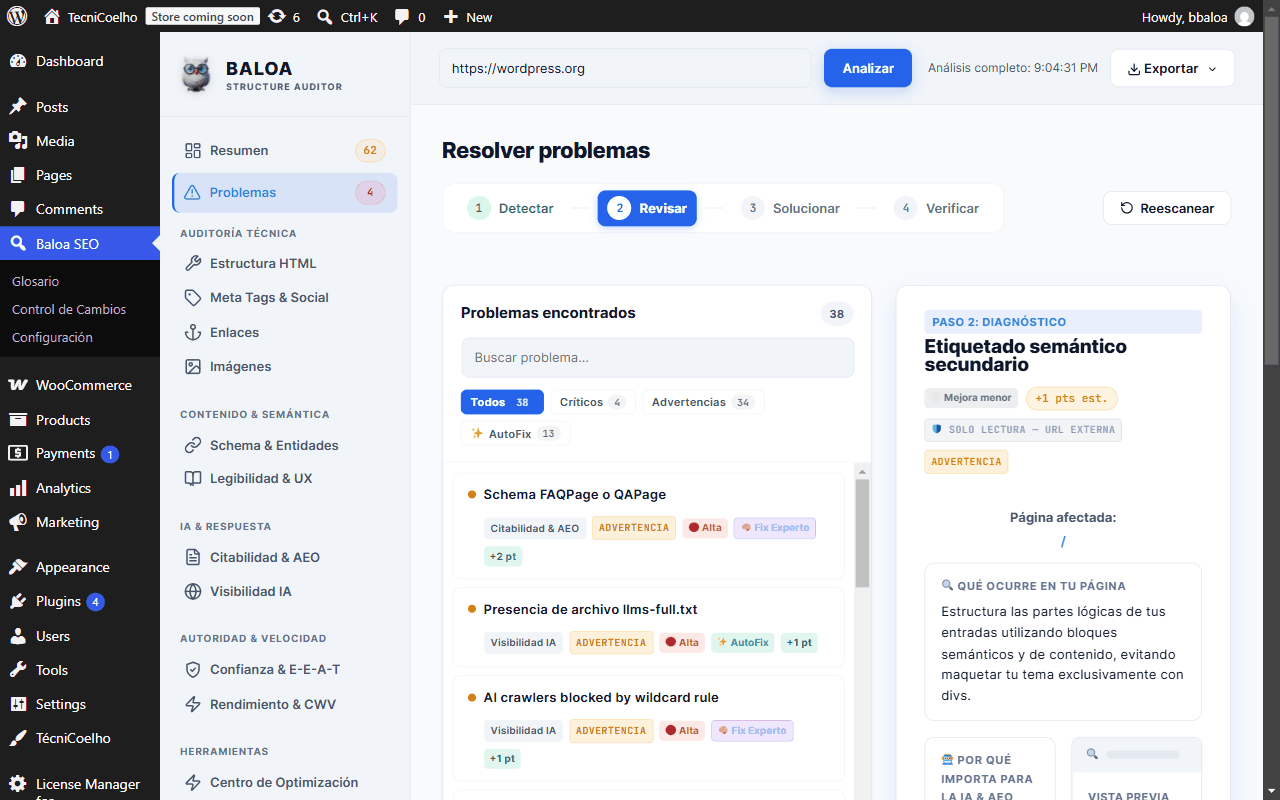 Workspace de Resolver problemas