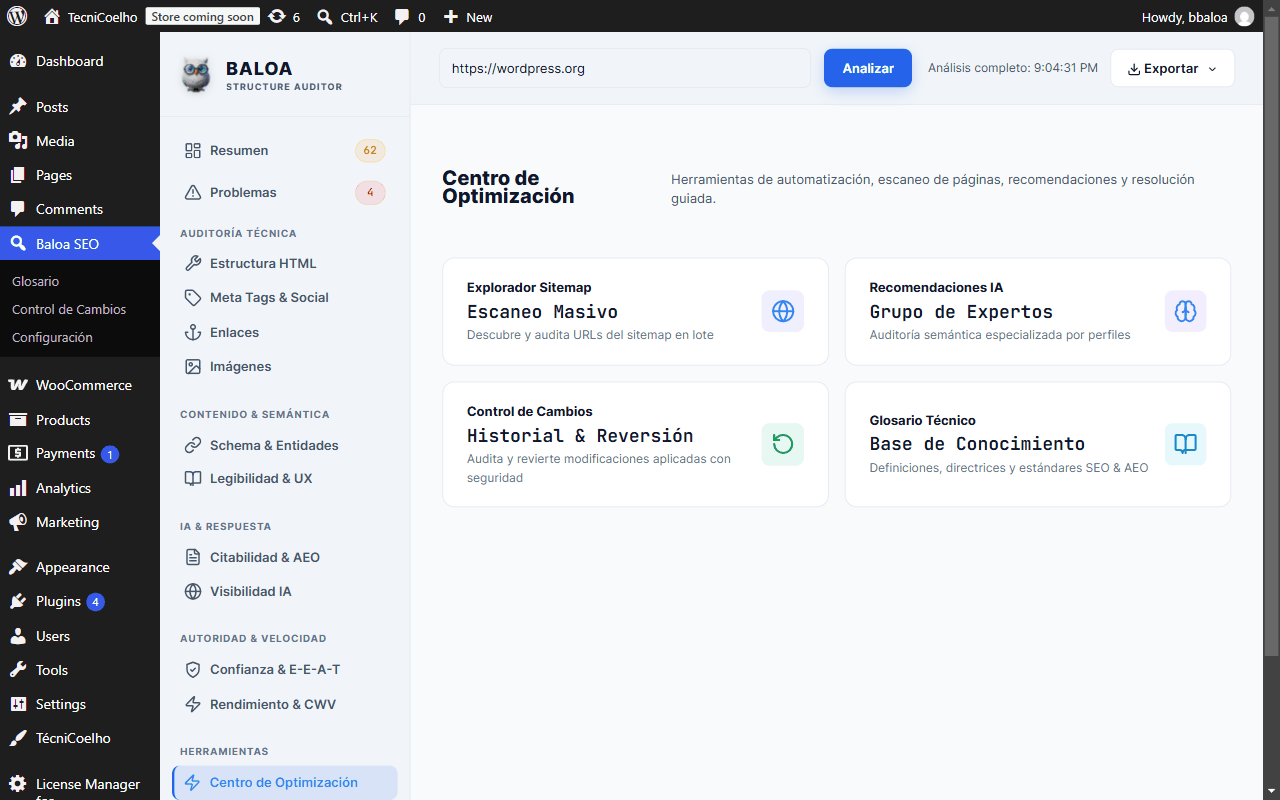 Centro de Optimización de Baloa